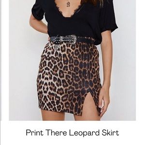 Nastygal Leopard Skirt
